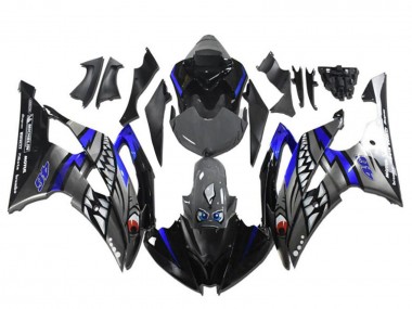 Carénages Moto Yamaha YZF R6 2008-2016 - Bleu Argent Gris Requin Vendre