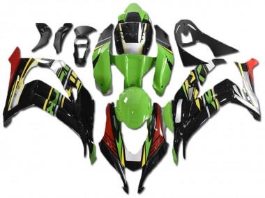 Carénages Moto Kawasaki ZX10R 2021-2025 - Vert Jaune Rouge Noir Vendre