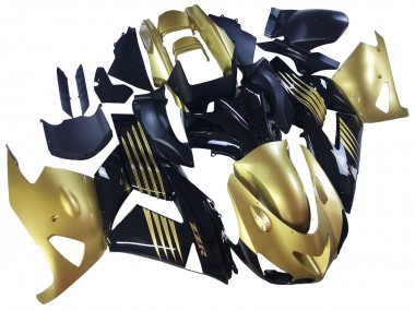 Carénages Moto Kawasaki ZX14R ZZR1400 2006-2011 - Or Noir Vendre