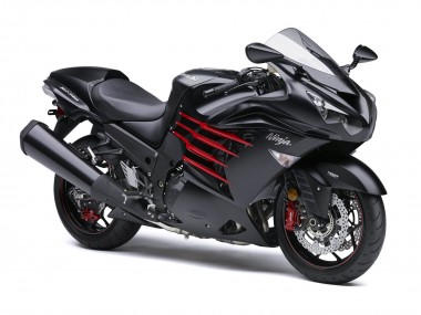 Carénages Moto Kawasaki ZX14R ZZR1400 2012-2024 - Noir Mat Rouge Blanc Ninja Vendre