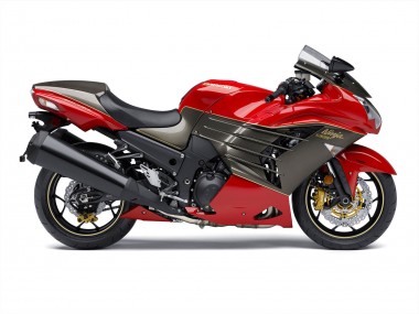 Carénages Moto Kawasaki ZX14R ZZR1400 2012-2024 - Rouge Noir Mat Or Ninja Vendre
