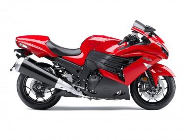 Carénage Moto Kawasaki ZX14R ZZR1400 2012-2024 - Rouge Noir Mat Vendre
