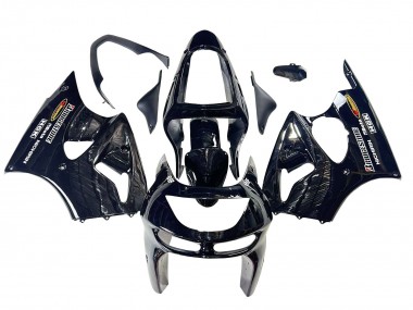 Carénages Moto Kawasaki ZX6R 1998-1999 - Noir Brillant Jaune Elf Bridgestone Vendre