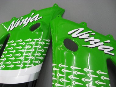 Carénages Moto Kawasaki ZX6R 2003-2004 - Vert Blanc Noir Elf Bridgestone Vendre