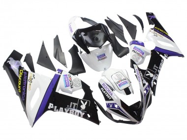 Carénages Moto Kawasaki ZX6R 2005-2006 - Blanc Violet Noir Rizoma Playboy DENSO Vendre