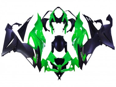Carénages Moto Kawasaki ZX6R 2019-2022 - Vert Noir Mat Vendre