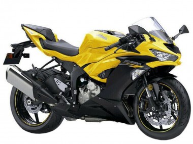 Carénages Moto Kawasaki ZX6R 2019-2022 - Jaune Noir Mat Vendre