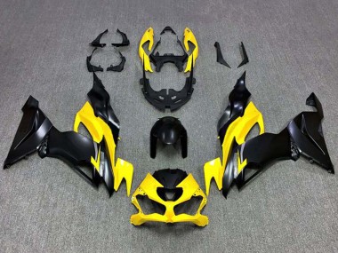 Carénages Moto Kawasaki ZX6R 2019-2022 - Jaune Noir Mat Vendre