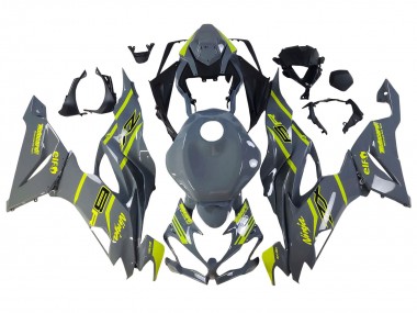 Carénages Moto Kawasaki ZX6R 2019-2022 - Nardo Gris Jaune Vendre
