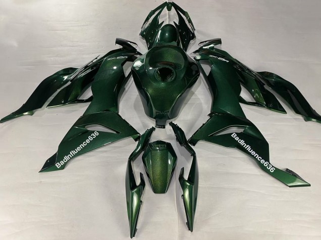 Carénages Moto Kawasaki ZX6R 2019-2022 - Vert Foncé