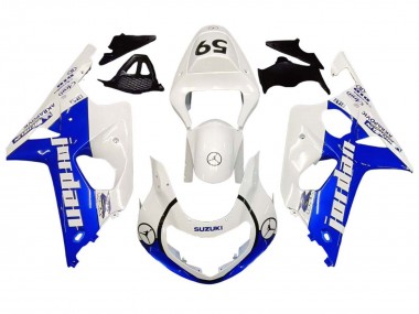 Carénages Moto Suzuki GSXR1000 2000-2002 - Blanc Bleu Jordan 59 Vendre
