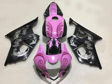 Carénages Moto Suzuki GSXR 1000 2003-2004 - Noir Rose Vendre
