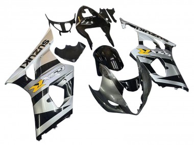 Carénages Moto Suzuki GSXR 1000 2003-2004 - Noir Brillant Argent Gris Jaune Vendre