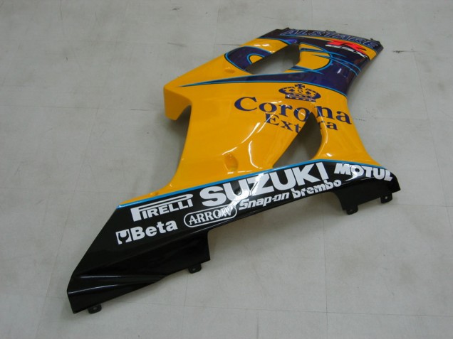Carénages Moto Suzuki GSXR 1000 2003-2004 - Jaune Blanc Bleu Noir Corona