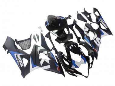 Carénages Moto Suzuki GSXR 1000 2005-2006 - Noir Bleu Blanc Motul Vendre