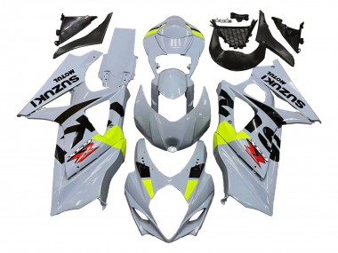 Carénages Moto Suzuki GSXR 1000 2007-2008 - Gris Clair Vert Noir Vendre