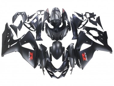 Carénages Moto Suzuki GSXR 1000 2007-2008 - Noir Mat Rouge Décalque Vendre