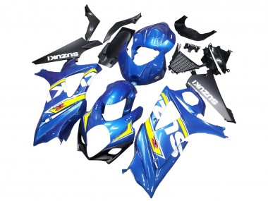 Carénages Moto Suzuki GSXR 1000 2007-2008 - Bleu Jaune Noir Vendre