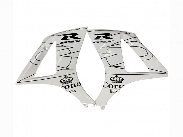Carénages Moto Suzuki GSXR 1000 2007-2008 - Blanc Noir Alstare Corona Motul