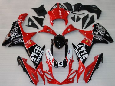 Carénages Moto Suzuki GSXR 1000 2009-2016 - Rouge Noir Blanc 13 Vendre