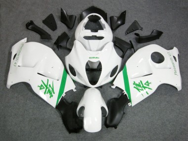 Carénages Moto Suzuki GSXR 1300 Hayabusa 1996-2007 - Blanc Vert Vendre