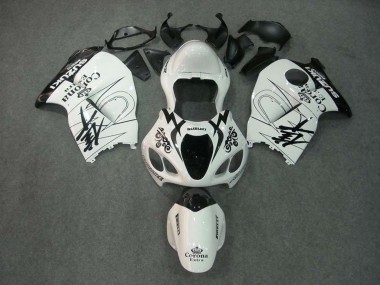 Carénages Moto Suzuki GSXR 1300 Hayabusa 1996-2007 - Blanc Noir Corona Vendre