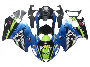 Carénages Moto Suzuki GSXR 1300 Hayabusa 1996-2007 - Bleu Vert Requin 46 Vendre