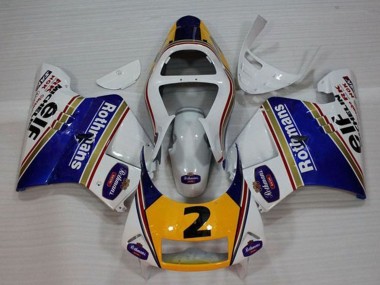 Carénages Moto Honda NSR250R MC28 P4 1994-1996 - Blanc Bleu Jaune Or Rothmans Elf 2 Vendre