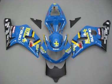 Carénages Moto Suzuki GSXR 600 / GSXR 750 2001-2003 - Bleu Jaune Noir Motul Rizla Vendre