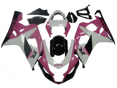 Carénages Moto Suzuki GSXR 600 / GSXR 750 2004-2005 - Blanc Rose Noir Vendre