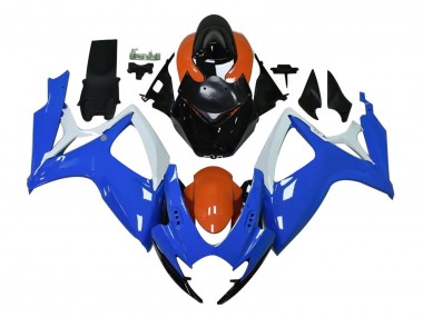 Carénages Moto Suzuki GSXR 600 / GSXR 750 2004-2005 - Blanc Bleu Orange Noir Vendre