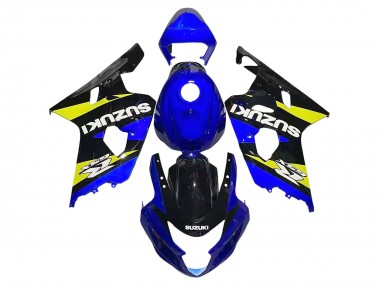 Carénages Moto Suzuki GSXR 600 / GSXR 750 2004-2005 - Bleu Jaune Noir Vendre