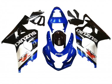 Carénages Moto Suzuki GSXR 600 / GSXR 750 2004-2005 - Bleu Blanc Noir Vendre