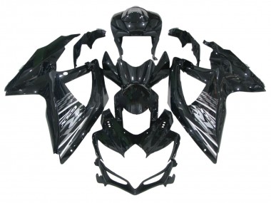 Carénages Moto Suzuki GSXR 600 / GSXR 750 2006-2007 - Noir Brillant Gris Blanc Vendre