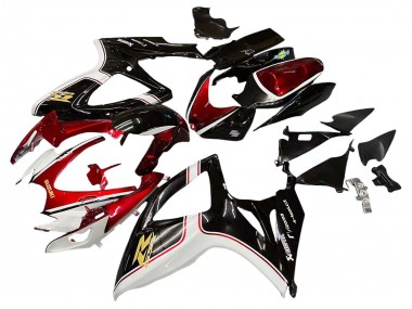 Carénages Moto Suzuki GSXR 600 / GSXR 750 2006-2007 - Rouge Blanc Noir Jaune Vendre