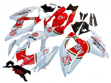 Carénages Moto Suzuki GSXR 600 / GSXR 750 2008-2010 - Blanc Rouge Motul Lucky Strike Vendre