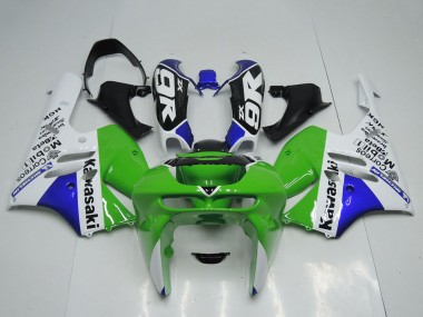 Carénages Moto Kawasaki ZX9R 1994-1997 - Vert Blanc Bleu Vendre