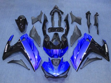 Kits Carénage Moto Yamaha YZF R3/R25 2015-2018 - Bleu Noir Brillant Vendre