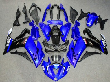Carénages Moto Yamaha YZF R3/R25 2015-2018 - Bleu Noir Brillant Vendre