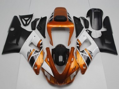 Carénages Moto Yamaha YZF R1 1998-1999 - Orange Or Gris Blanc Noir Vendre