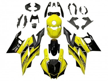 Carénages Moto Yamaha YZF R3/R25 2019-2021 - Jaune Noir Fibre de Carbone Vendre