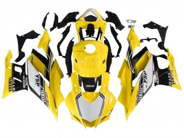 Carénages Moto Yamaha YZF R3/R25 2019-2021 - Jaune Blanc Noir Bande Vendre