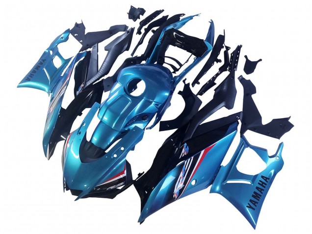 Carénage Moto Yamaha YZF R3/R25 2022-2024 - Bleu Blanc Rouge Noir