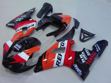 Carénage Moto Yamaha YZF R1 2000-2001 - Orange Blanc Rouge Noir Repsol Vendre