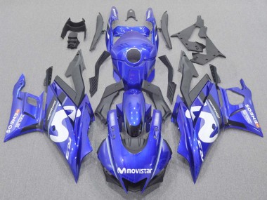 Carénages Moto Yamaha YZF R3/R25 2022-2024 - Bleu Blanc Noir MoviStar ENEOS Yamalube Vendre
