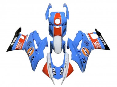 Carénages Moto Yamaha YZF R3/R25 2022-2024 - Bleu Orange Blanc Gulf Vendre