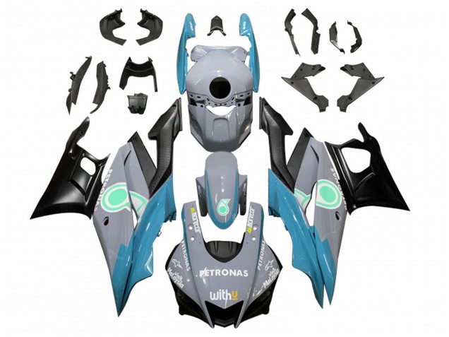 Carénages Moto Yamaha YZF R3/R25 2022-2024 - Nardo Gris Bleu Vert Noir Petronas