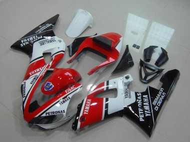 Carénages Moto Yamaha YZF R1 2000-2001 - Rouge Blanc Noir Brillant Petronas Yamalube Vendre