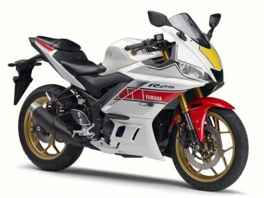 Carénage Moto Yamaha YZF R3/R25 2022-2024 - Blanc Rouge Noir Vendre