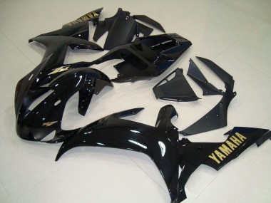 Carénages Moto Yamaha YZF R1 2002-2003 - Noir Brillant Or Décalque Vendre